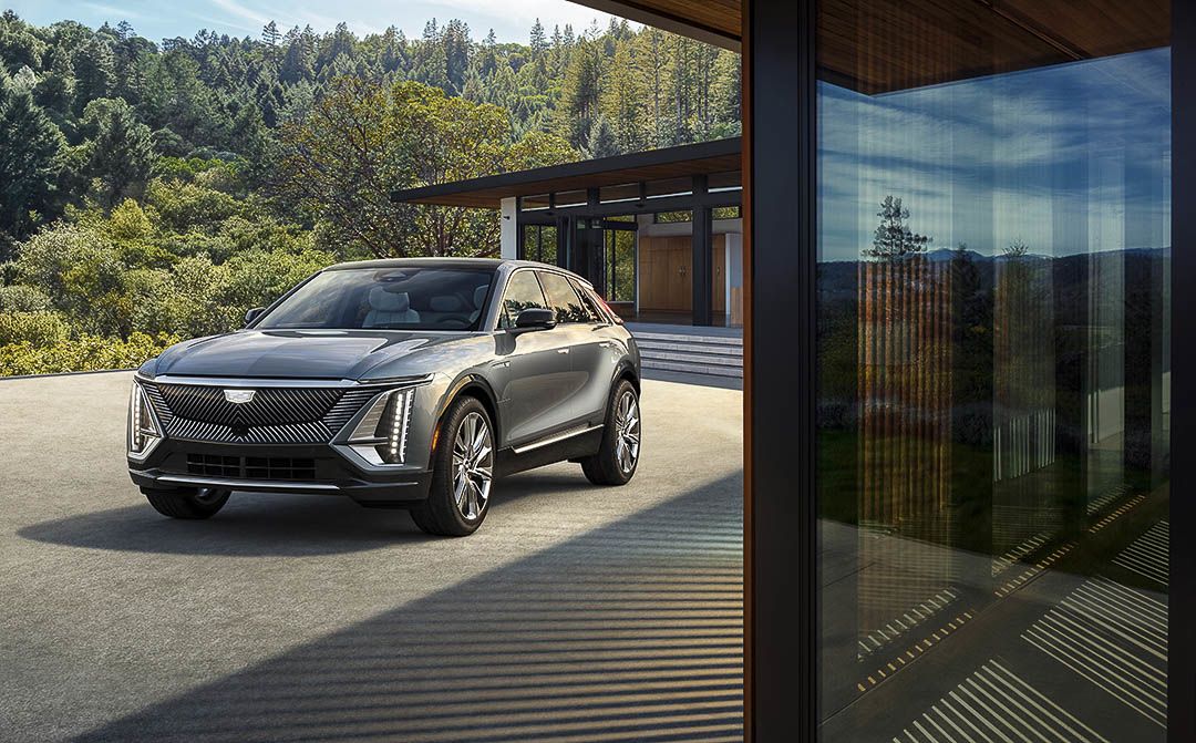 image entête présentation Cadillac électrique