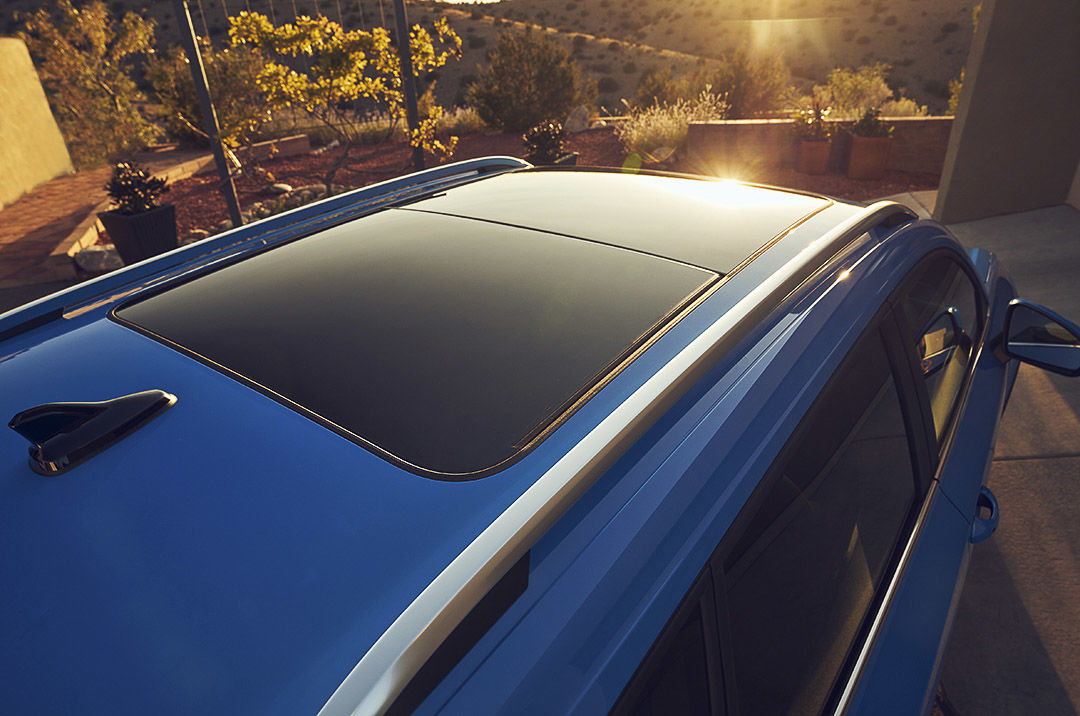 view of the glass roof of the 2022 Volkswagen Taos