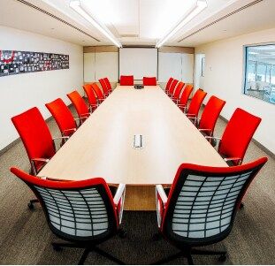 Boardroom with space seats