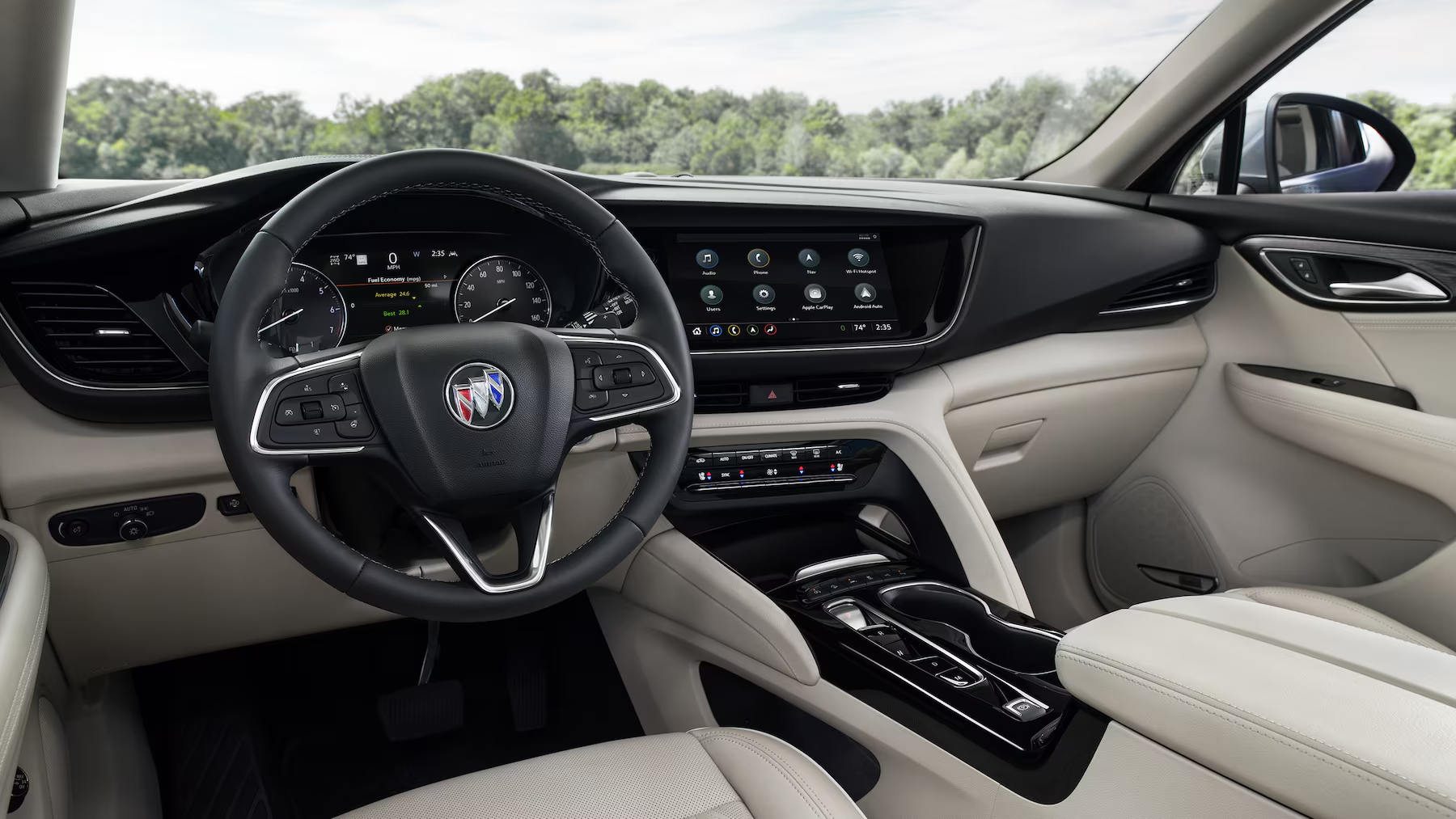 High-end Front Seats. 2024 Buick Envision Interior. Heated Seats. Buick Ambient Lighting. Ventilated Seats. Comfort in Buick Envision 2024. 2024 Buick Envision Configuration. 30-inch Vehicle Screen. 30-inch Buick Envision 2024 Screen.
