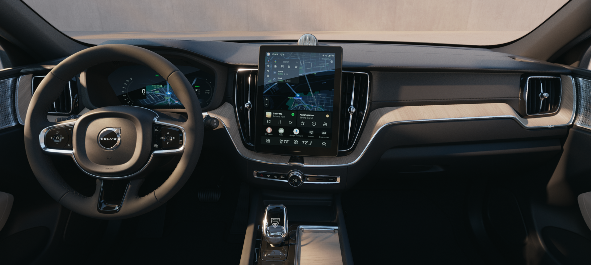 Image showing the cockpit of the XC60 Recharge.