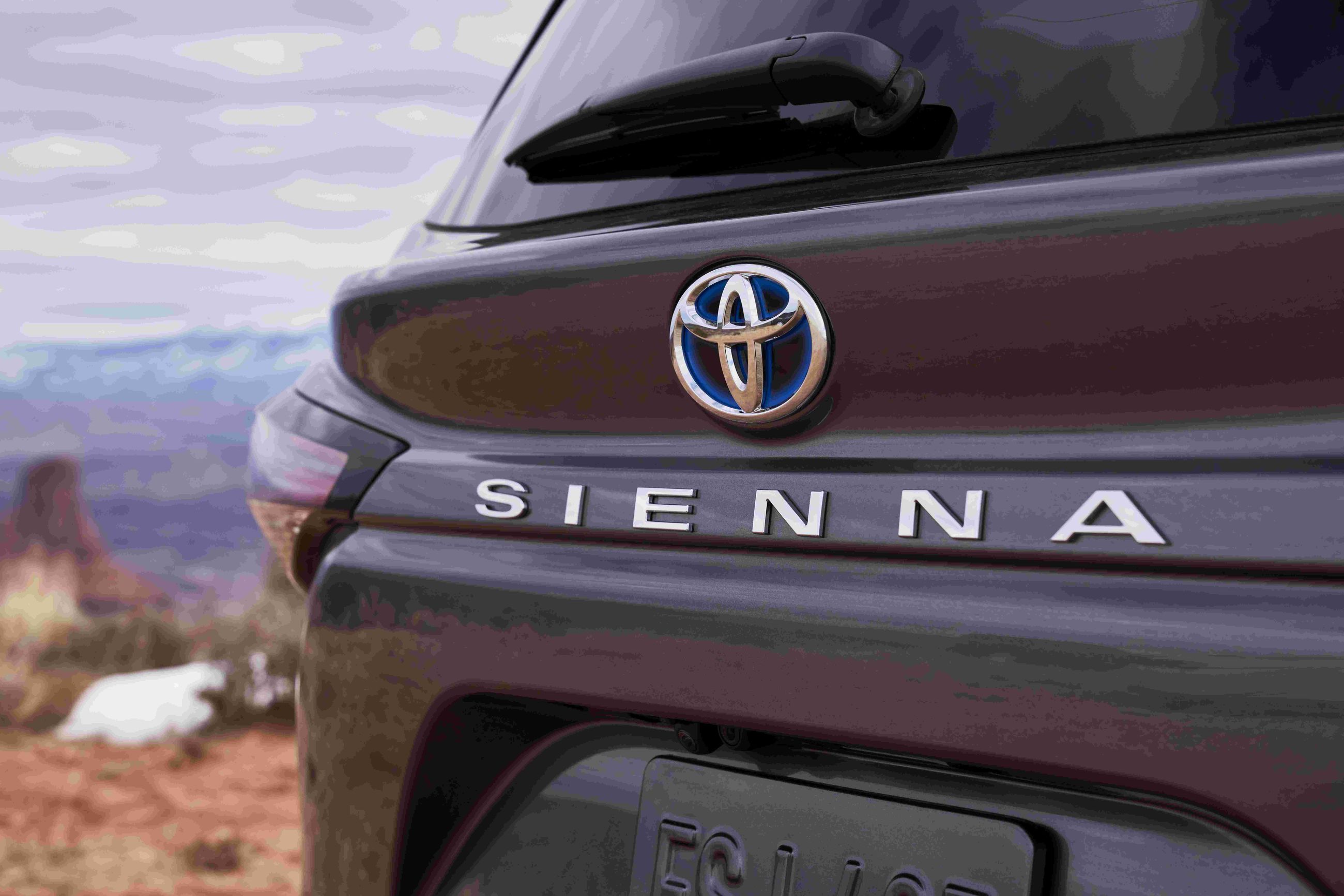 Emblème arrière de la Toyota Sienna Hybride 2021
