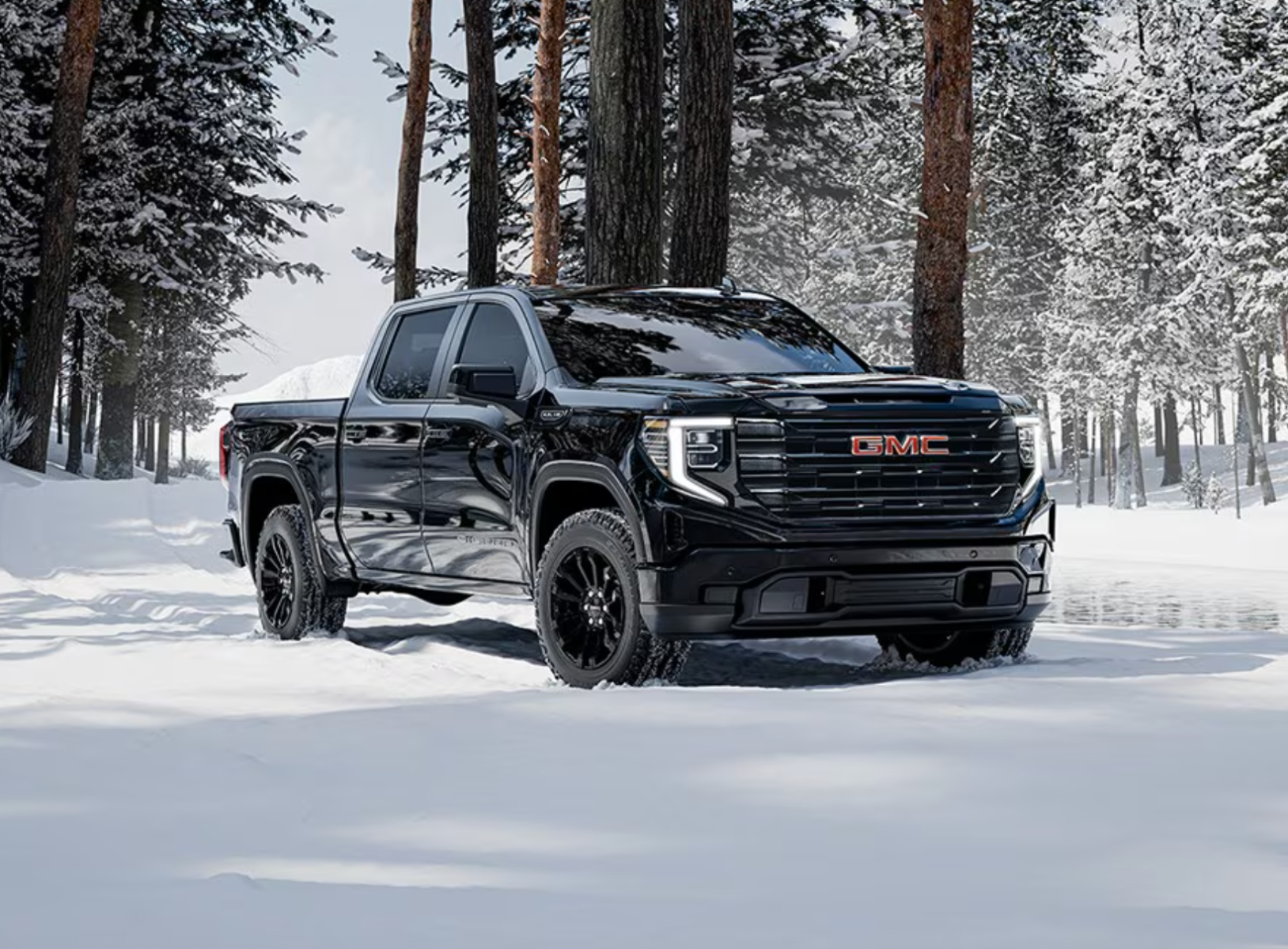 Image showing the 2026 Sierra 1500 in winter.
