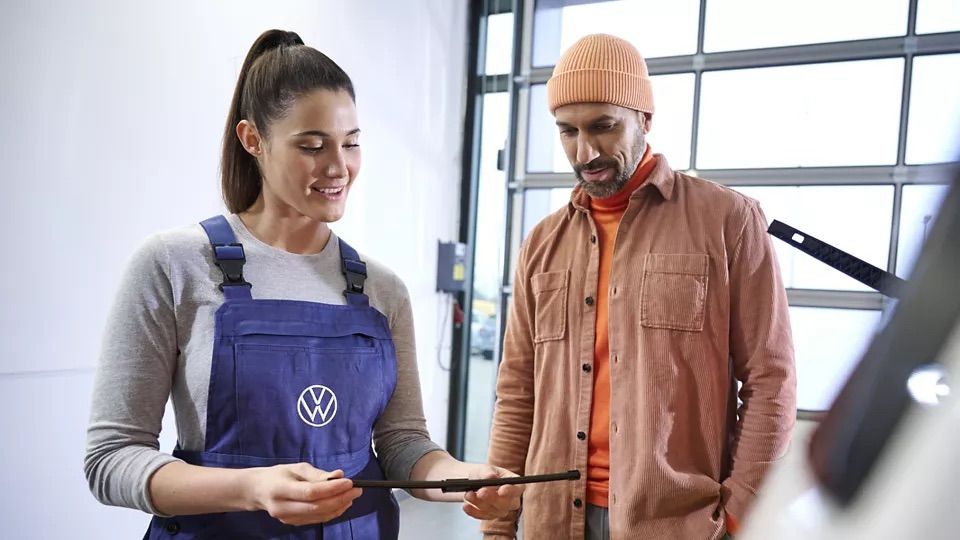 Volkswagen wiper fluid and visibility check for spring driving in Edmonton