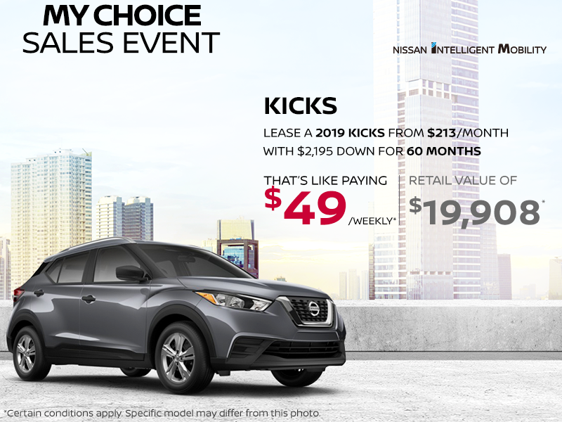 Get The 2019 Kicks Today Dormani Nissan Gatineau Promotion In