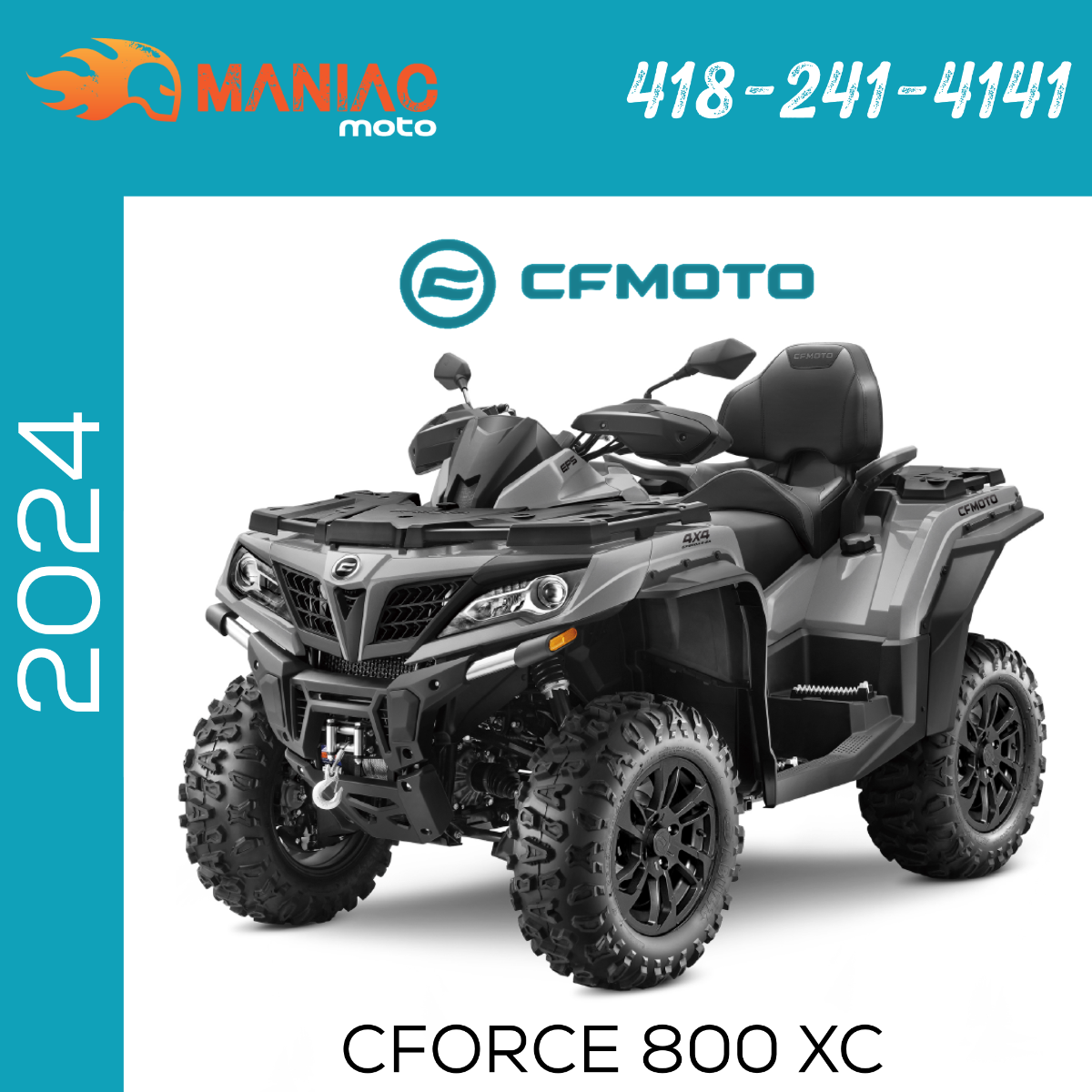 2024 CFMOTO CFORCE 800 XC 2 PLACES Stock Maniac Moto In Montmagny