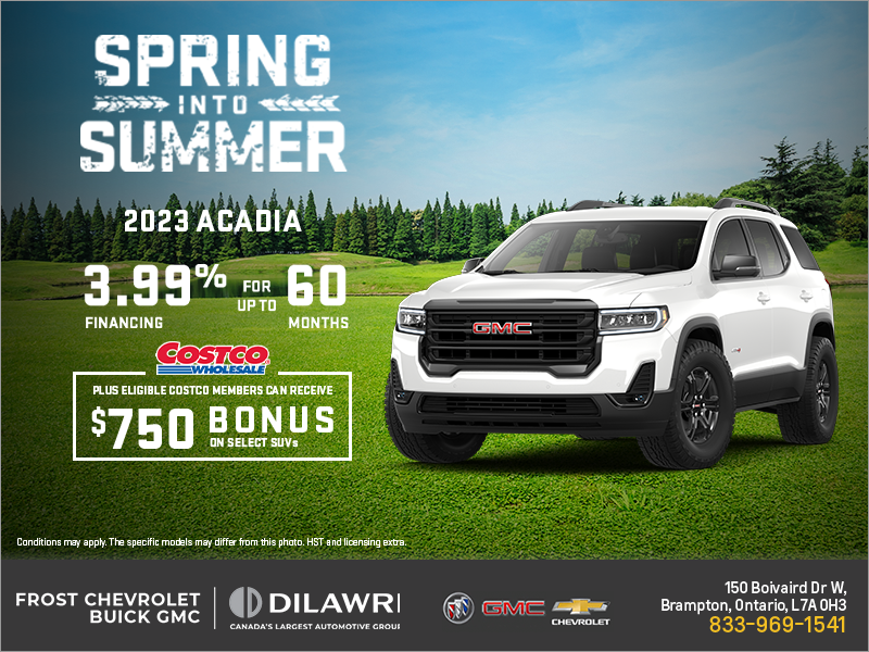 Frost Chevrolet Buick GMC Ltd In Brampton The 2023 GMC Acadia