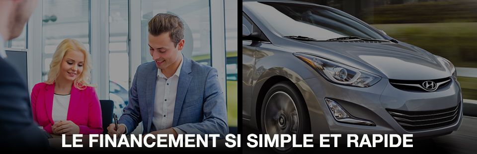 Page de financement automobile