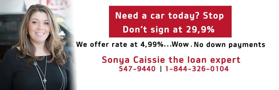 Financing new or pre-owned vehicle to Bayside Kia