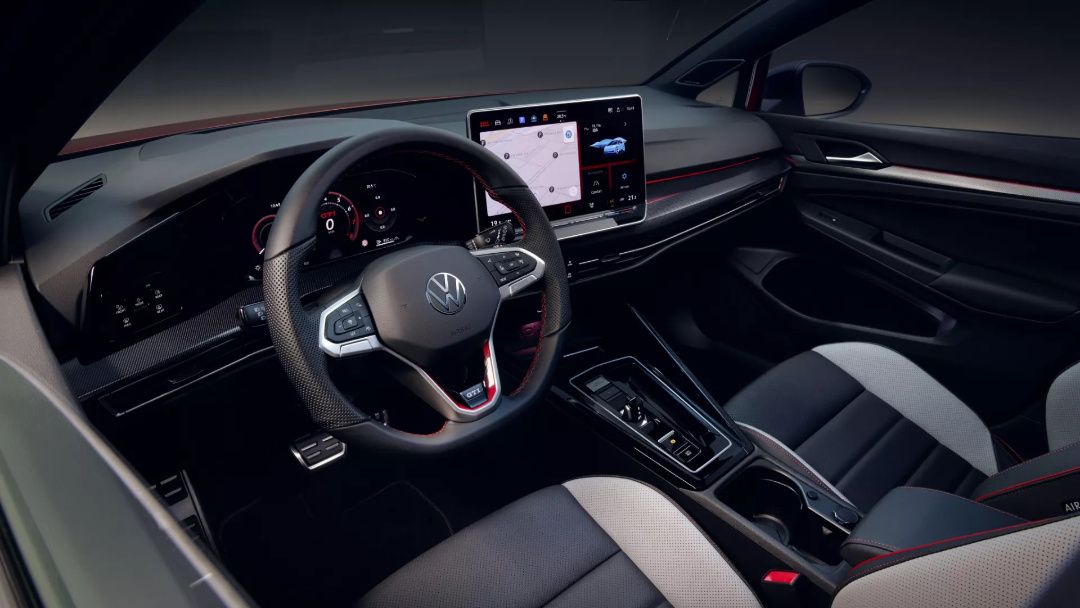 Dashboard view of a 2025 Golf GTI