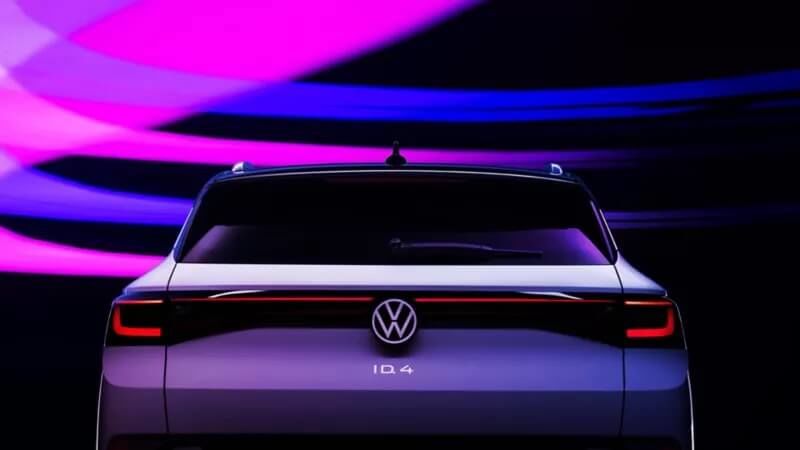 vue arrière du Volkswagen ID.4 2022