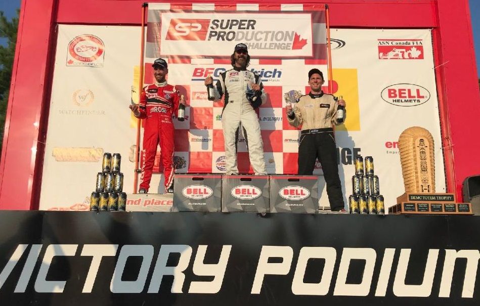 Patrick Michaud of Lauzon Autosport Team on the 3rd step of the podium