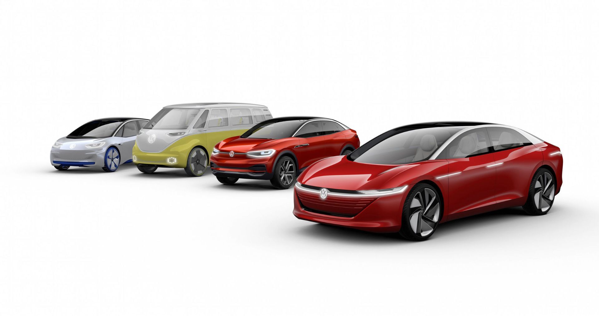 Range of electric VWs.