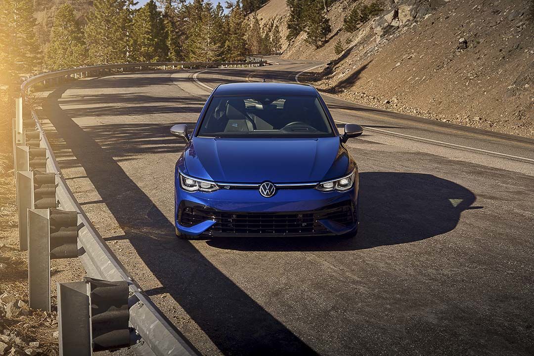 front view of the 2022 Volkswagen Golf R