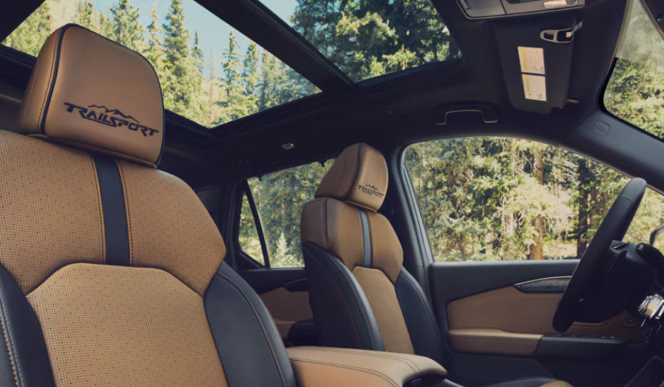 vue de l'habitacle d'une Honda Passport 2025