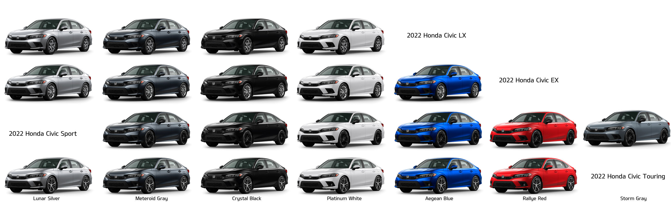 2023 Honda Civic Trim Comparison
