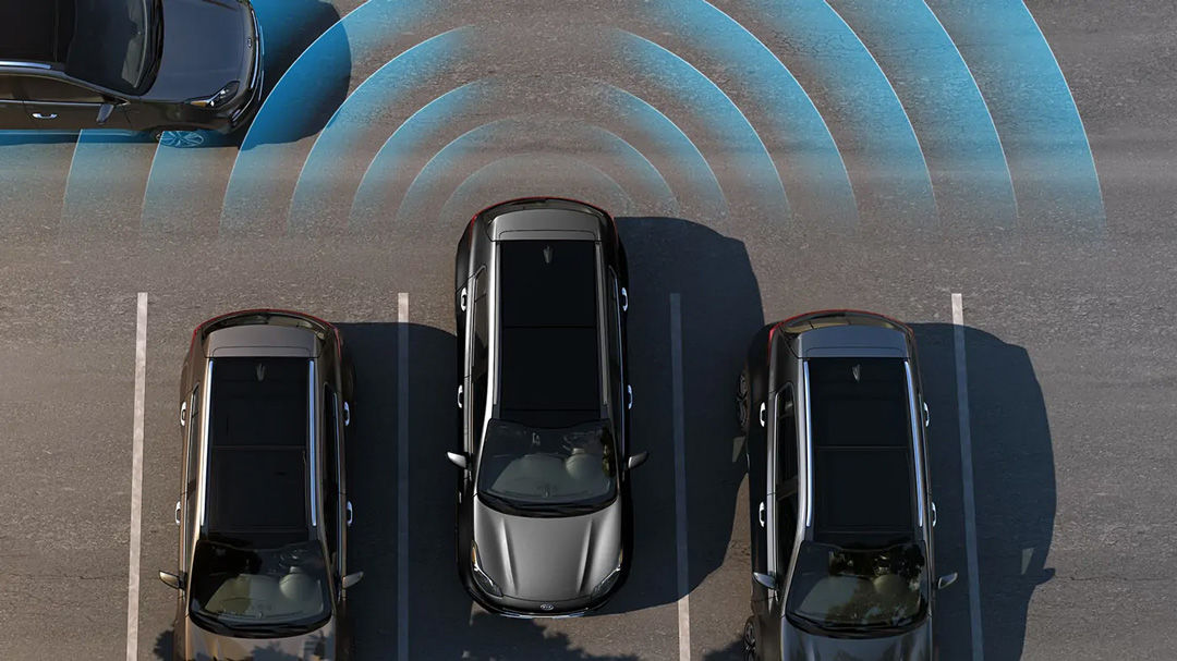 view of the blind spot collision warning of the 2022 Kia Sportage