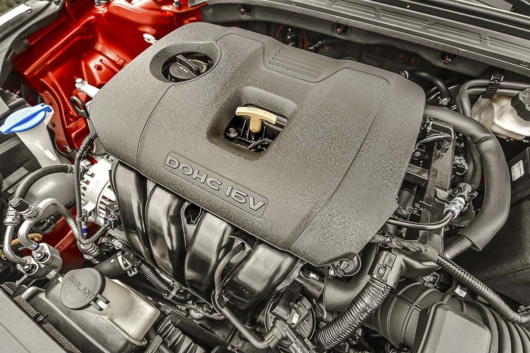 view of the engine bloc available with the 2021 Kia Forte