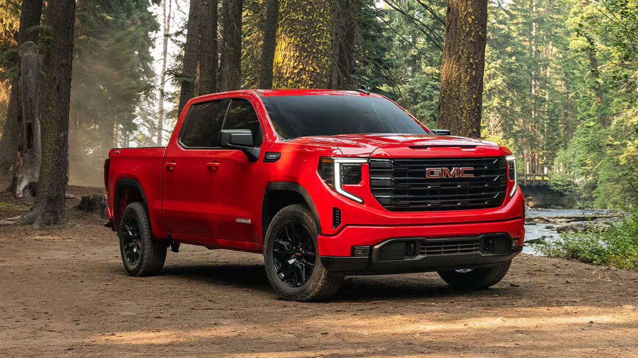 Close-up rear view of the 2026 Chevrolet Silverado 1500 on a ranch