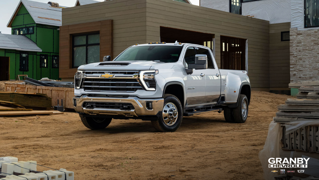 2026 Chevrolet Silverado towing camera screen showing helpful trailer views.