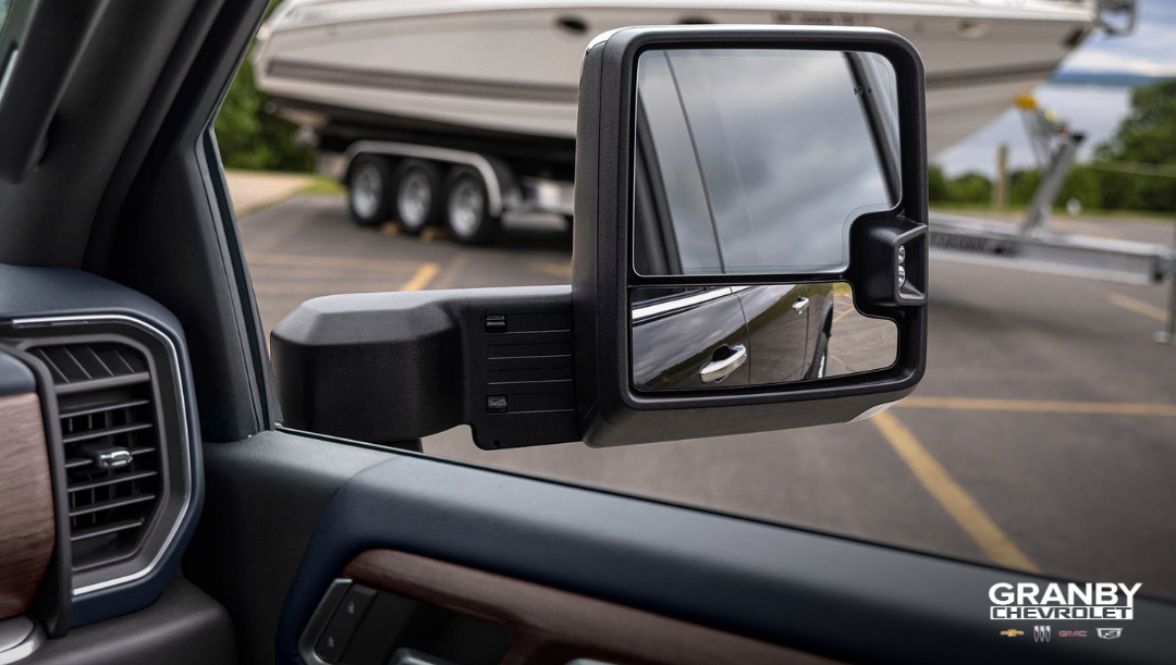 2026 Chevrolet Silverado telescoping towing mirror.