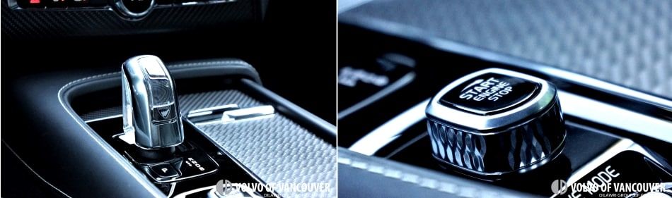 2018 Volvo XC90 T8 eAWD R-Design - start button