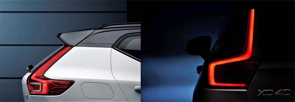 The 2019 Volvo XC40 - back light