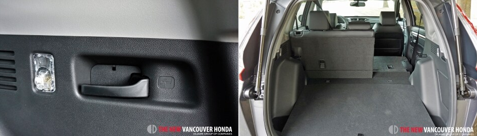 cr-v touring - storage and door handle