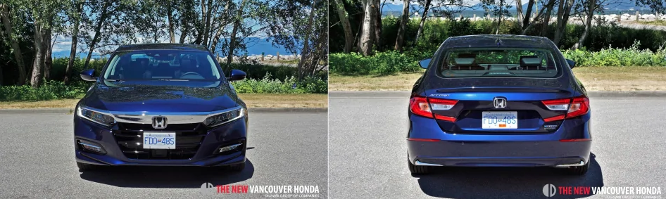 accord hybrid - front and back