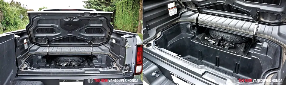 ridgeline touring - trunk storage