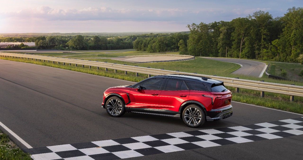 2024 Chevrolet Blazer EV on a race track