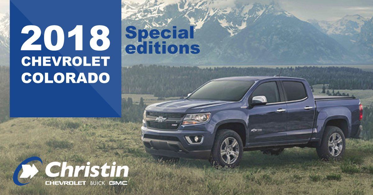 Image of the special edition of a 2018 chevrolet colorado truck