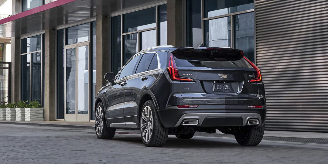lateral rear view of the 2022 Cadillac XT4