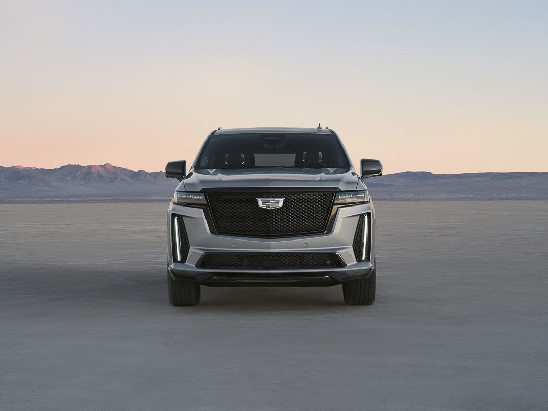 Front view of the 2023 Cadillac Escalade-V
