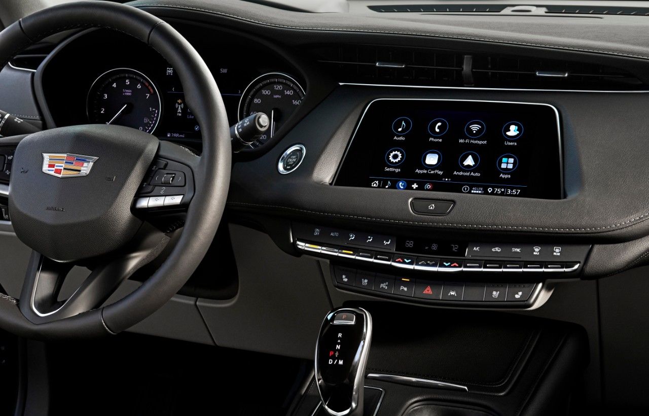 dashboard view of a 2023 Cadillac XT4