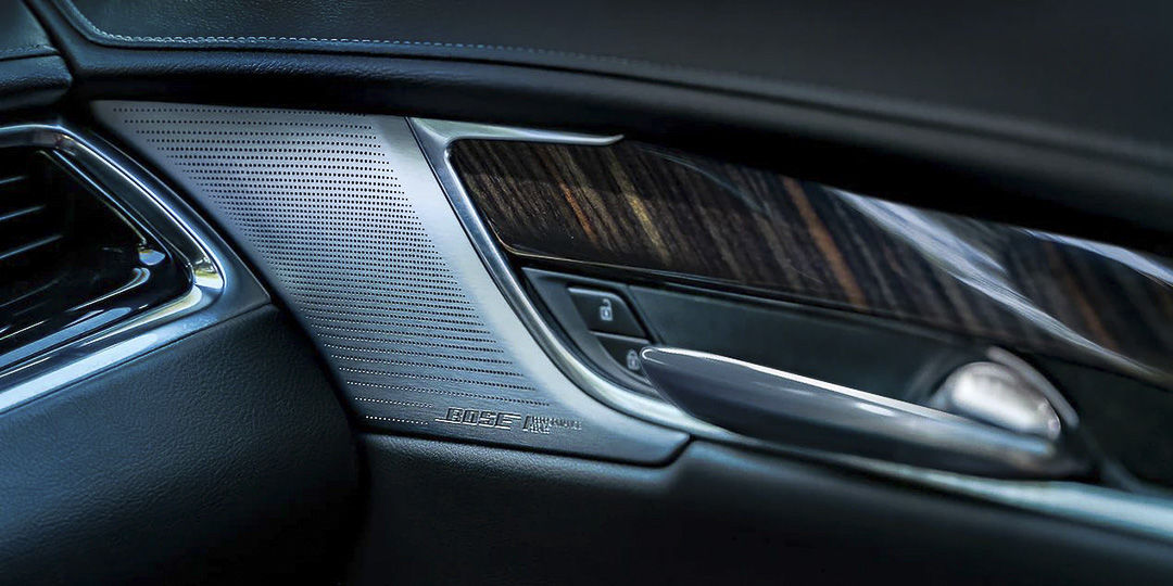 view of the bose sound system available inside of the 2022 Cadillac XT6