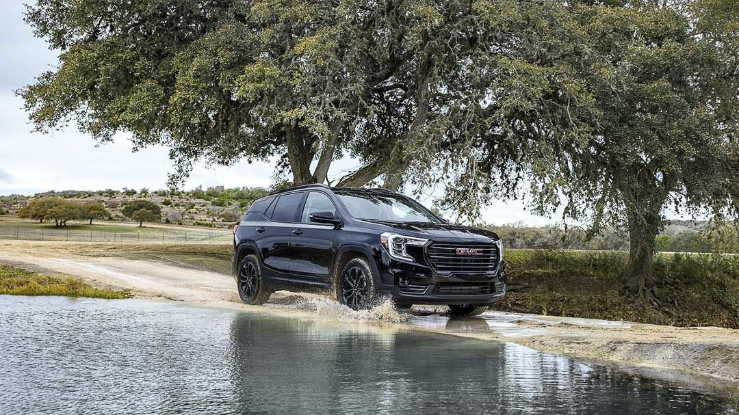 vue trois quart avant du GMC Terrain 2022