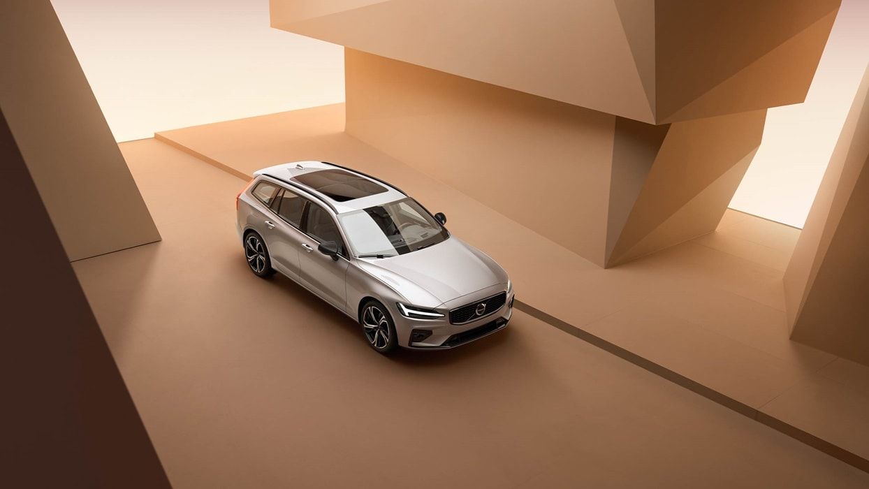 2023 volvo v60 wagon aerial top view Available at volvo west island