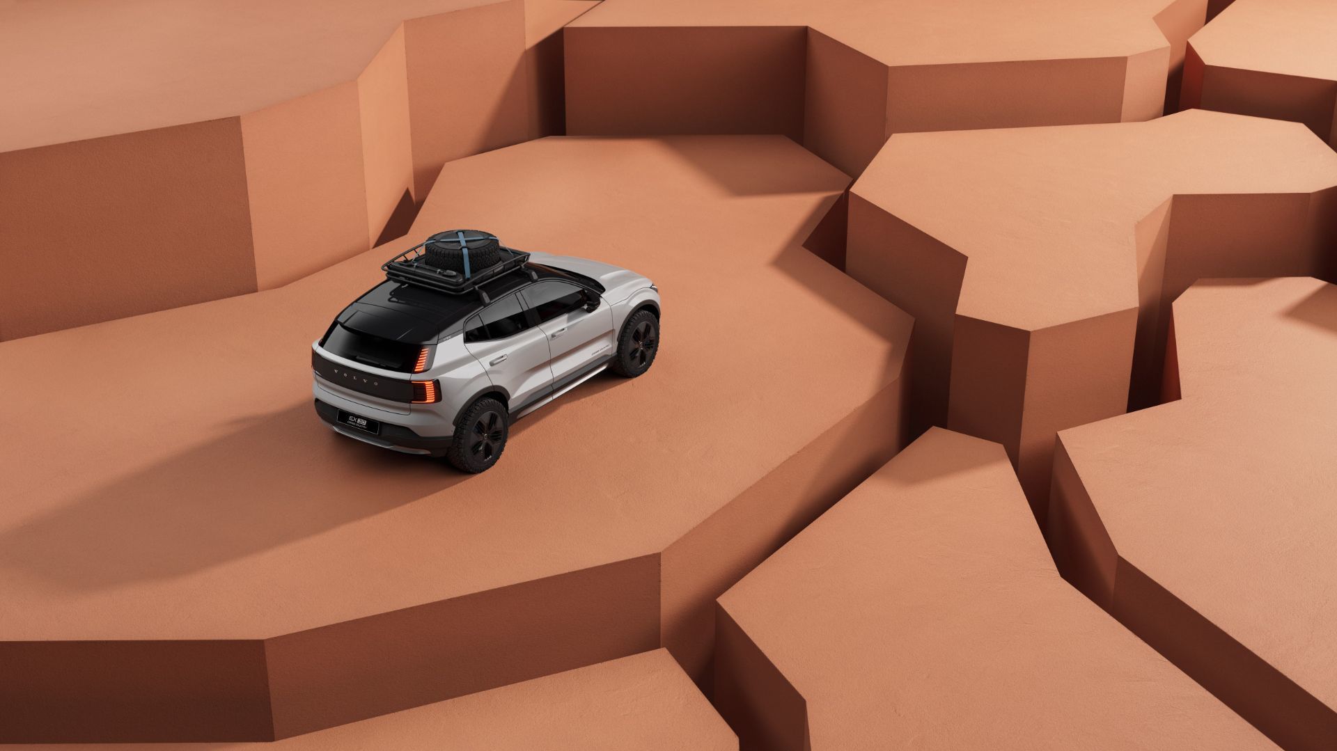 new future electric suv 2025 volvo ex30 cross country with accessories