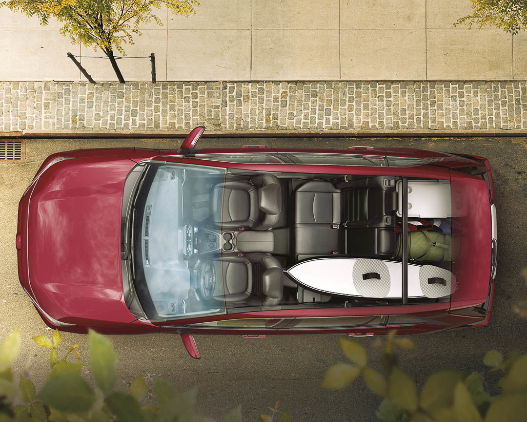top down view of the 2022 Toyota RAV4