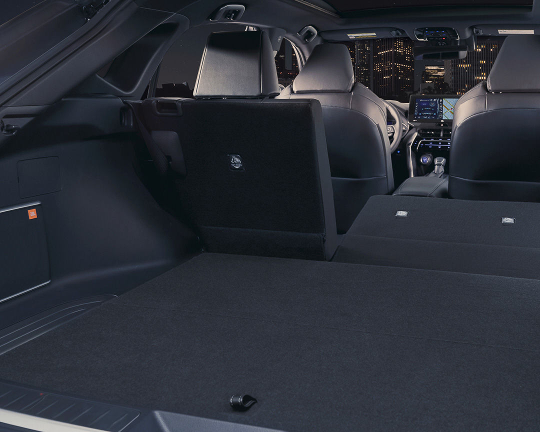 vue de l'espace de chargement disponible à bord du Toyota Venza 2022