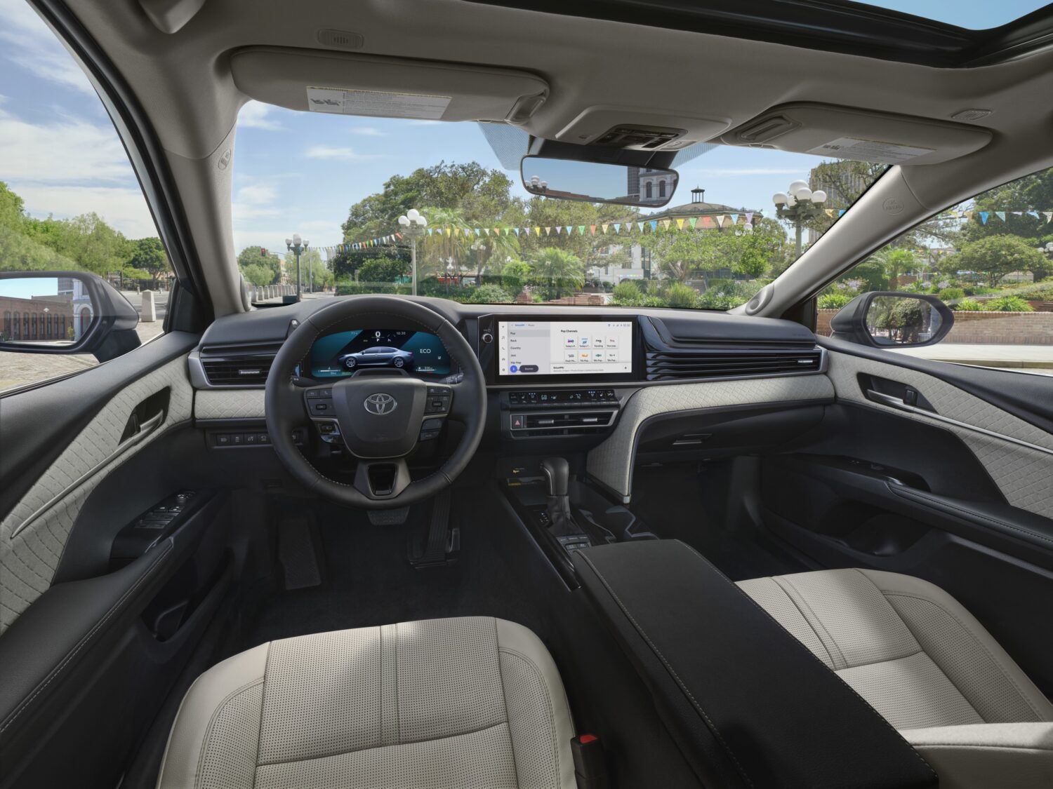 2025 Camry Hybrid grey interior