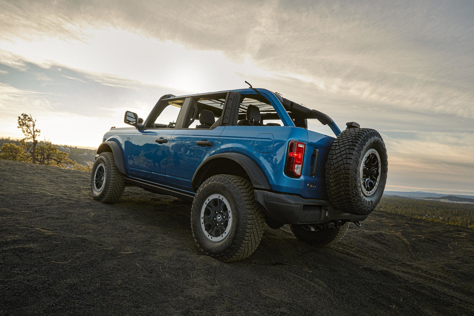 2024 Ford Bronco and sunset