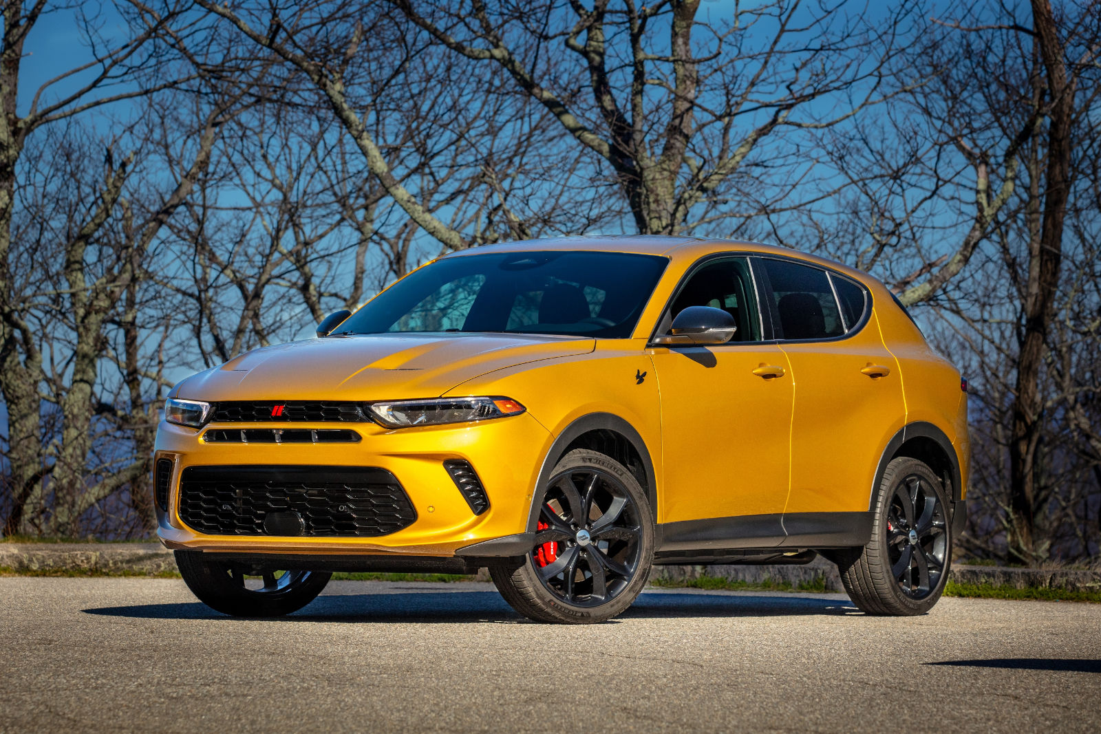 Yellow Dodge Hornet PHEV - The Humberview Group - Ontario Car Dealerships