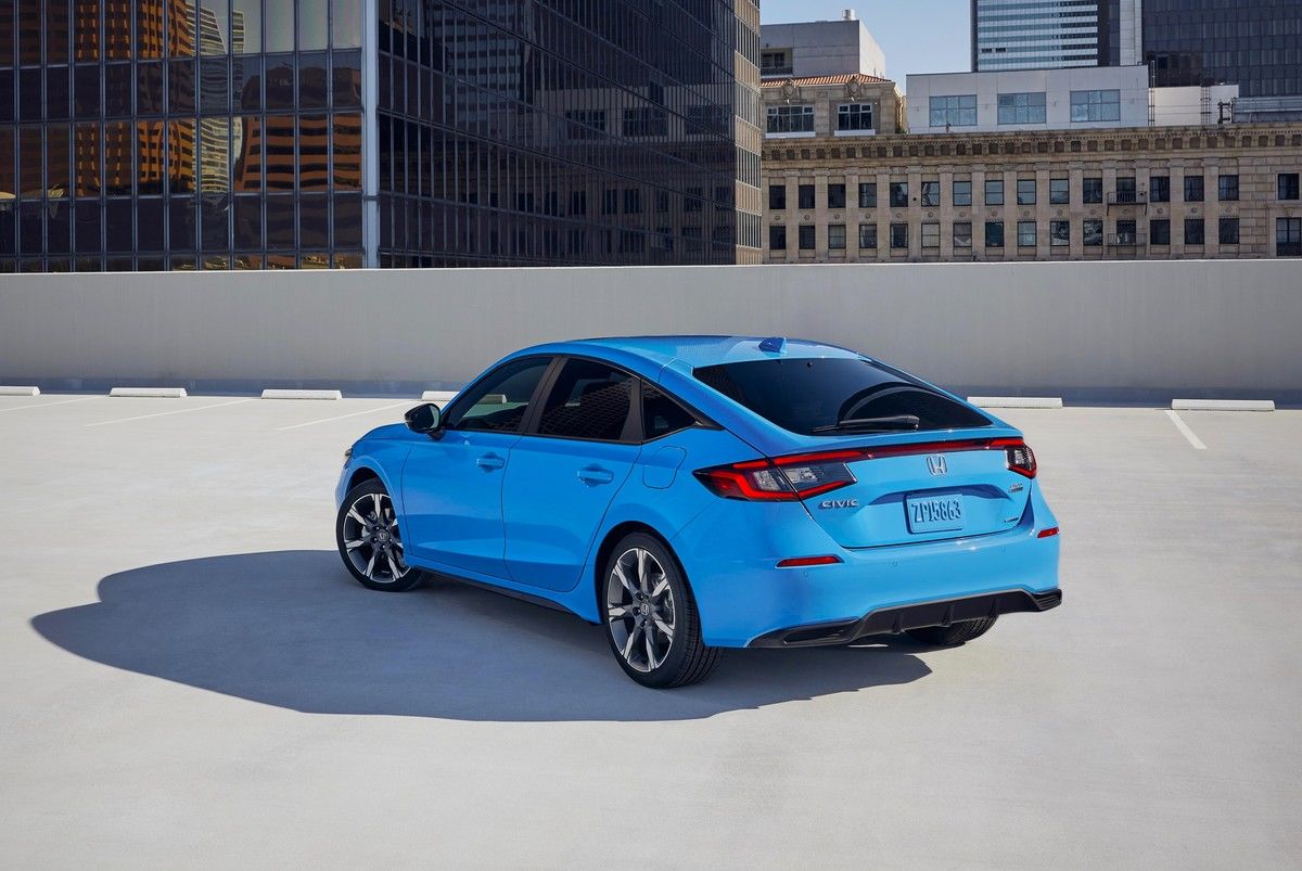 2025 Honda Civic Hatchback in Blue - Humberview Group - Ontario Car Dealerships