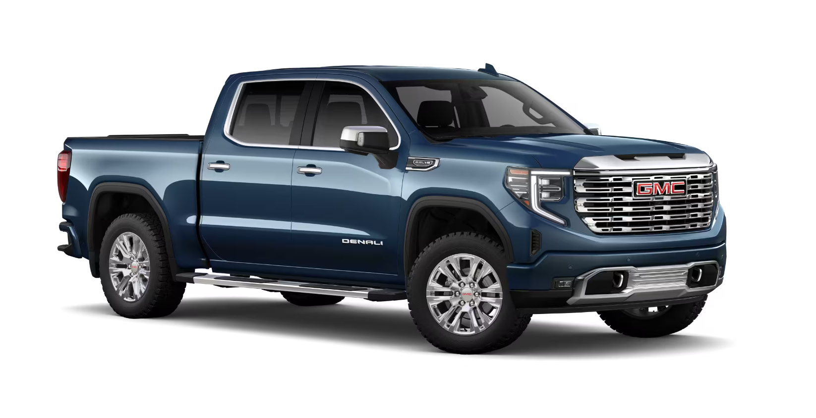 2026 GMC Sierra 1500 Denali - A blue 2026 GMC Sierra 1500 Denali, shown from the front three-quarter angle - City Chevrolet Buick GMC - New car dealership in Toronto, Ontario