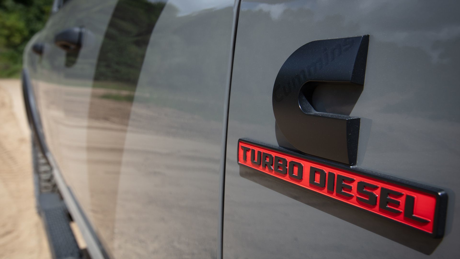 2026 Ram 2500 Heavy Duty - Close-up of the Cummins Turbo Diesel badge on the side of a Ram 2500 Heavy Duty - Cooksville Dodge Chrysler Jeep RAM - New car dealership in Mississauga, Ontario