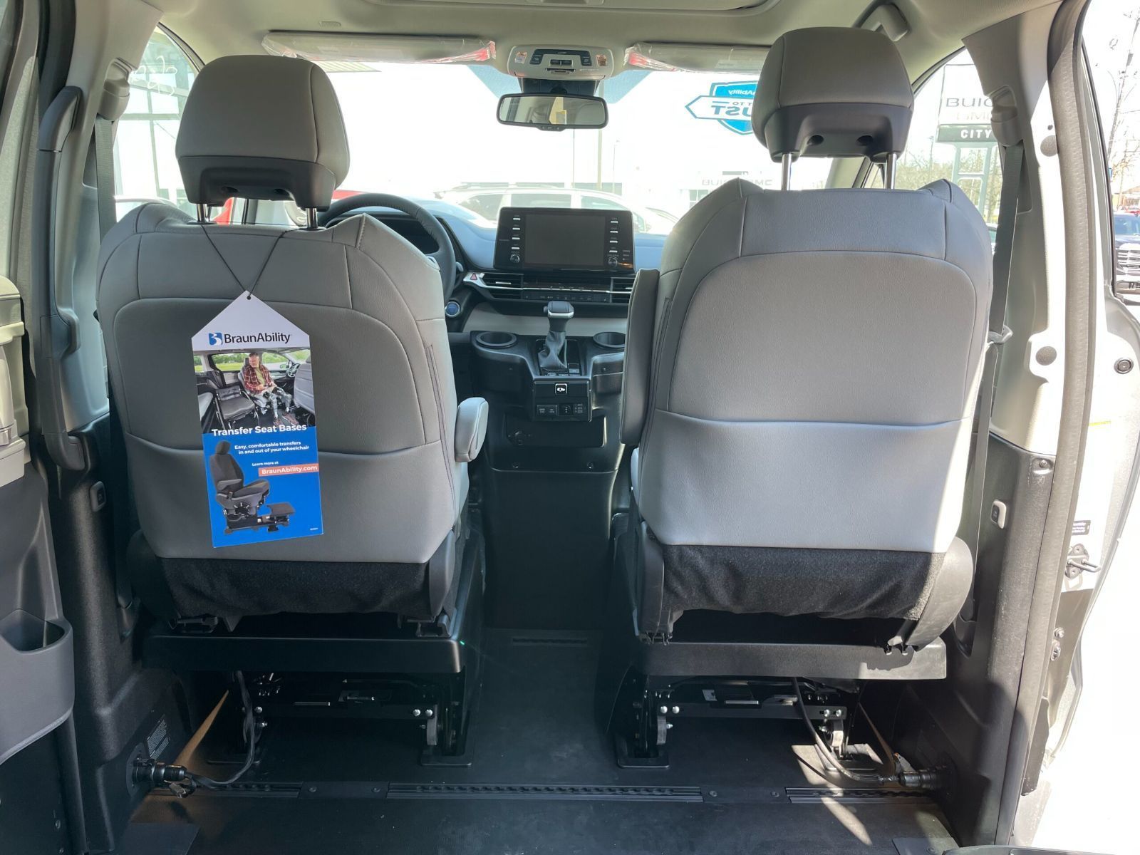2026 Toyota Sienna - interior view of the 2026 Toyota Sienna cabin looking towards the dashboard - Courtland Mobility - Accessible car dealership in Burlington, Ontario