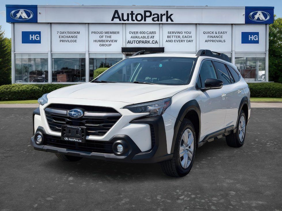 Subaru Outback - a white Subaru Outback parked in front of a dealership - AutoPark Brampton - Used car dealership in Brampton, Ontario