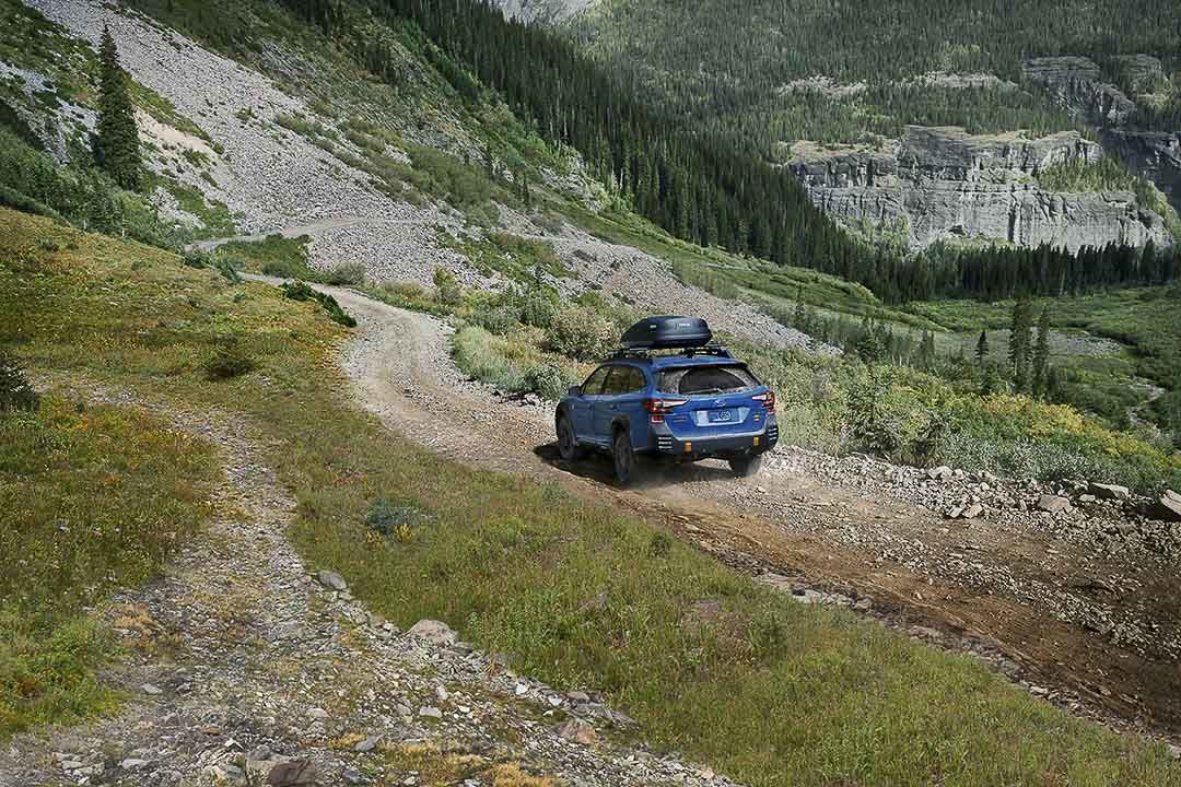 vue arrière du Subaru Outback Wilderness 2022
